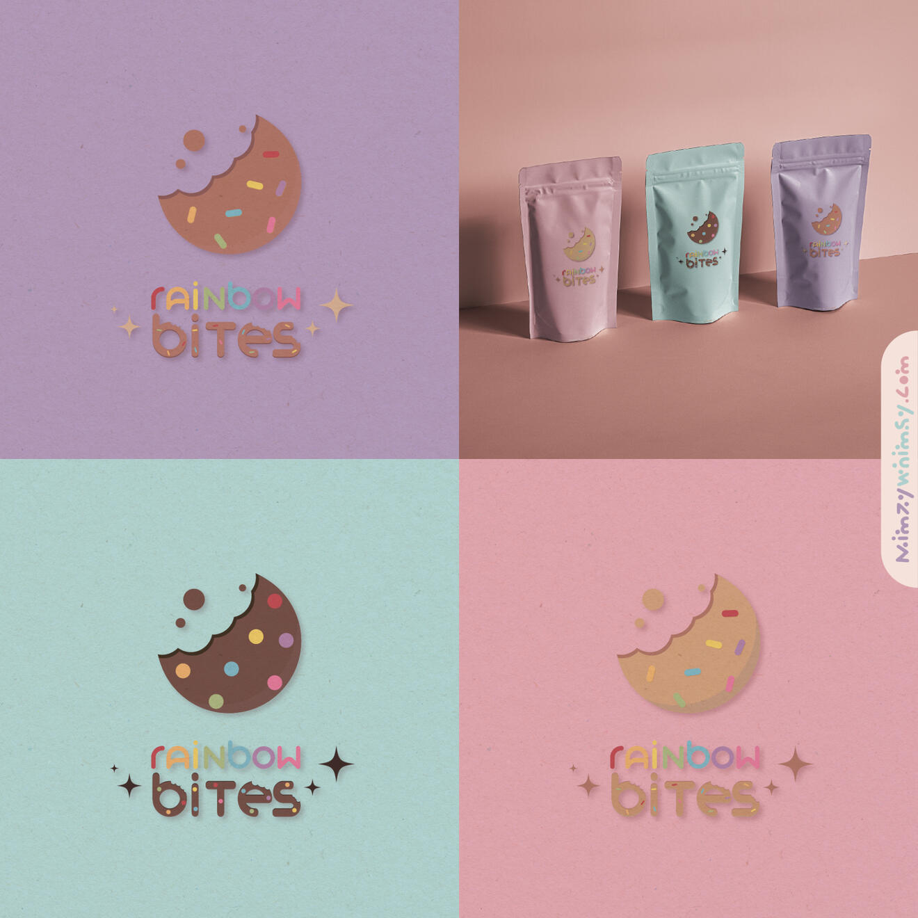 Rainbow Bites Pastel